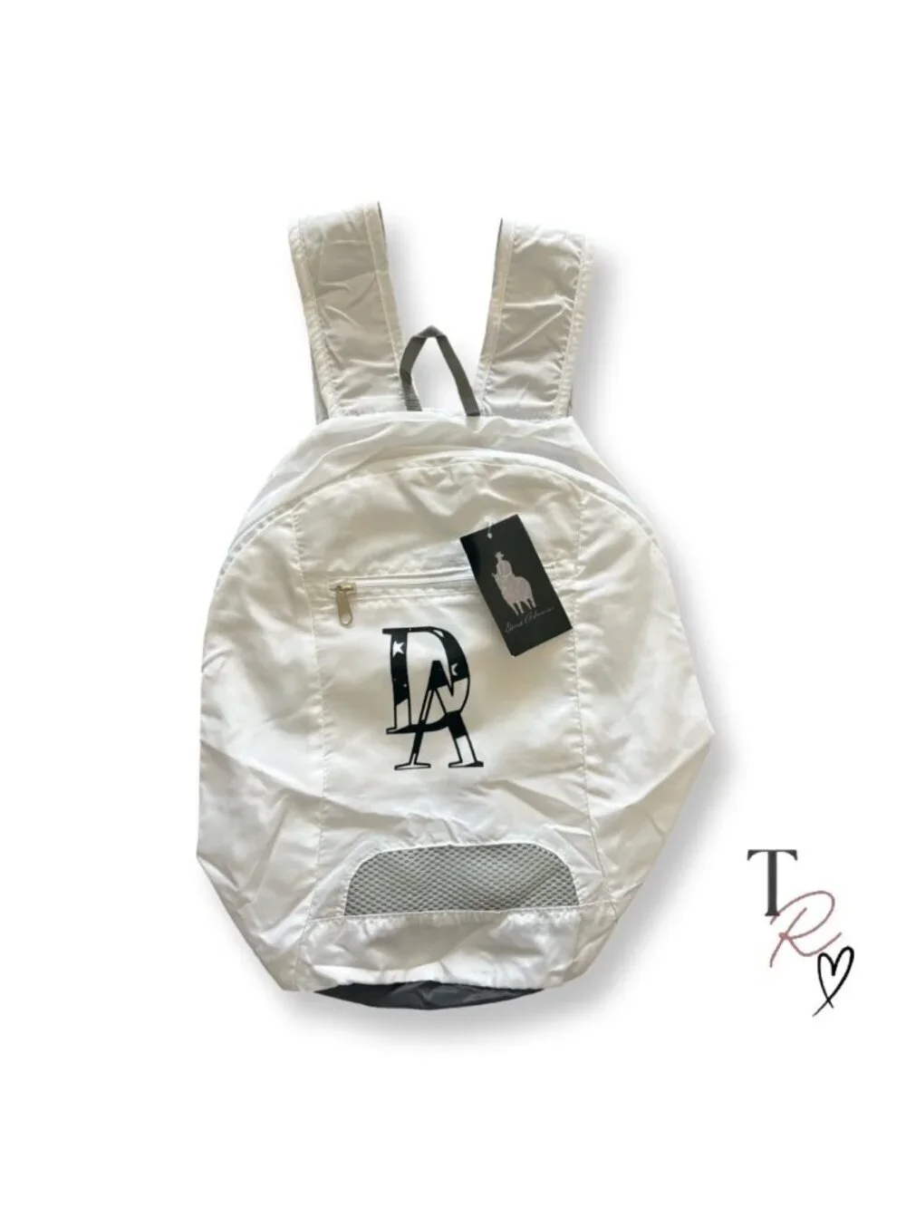Dene Adams NEW Lightweight Packable Backpack White Travel Daypack